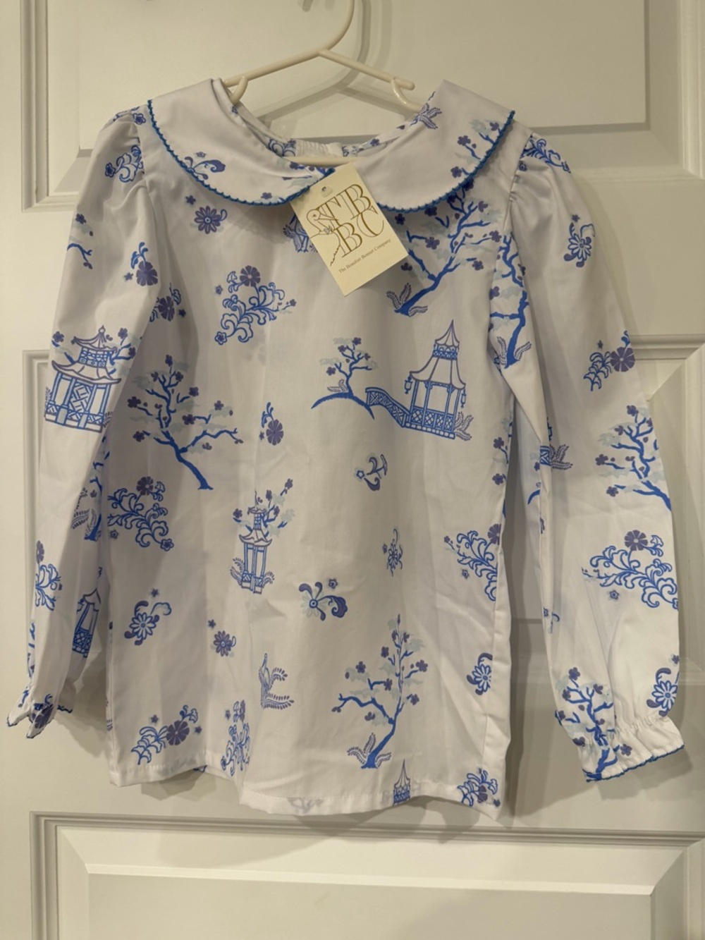 TBBC Maude's Peter Pan Collar Shirt Size 8 Sir Proper's Pagoda NWT